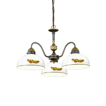 Candelabru NONNA alama antichizata Kolarz 731.83.121, D45 cm, 3xE27
