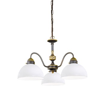 Candelabru NONNA alama antichizata Kolarz 731.83.53, D45 cm, 3xE27