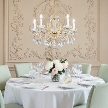 Candelabru MARIA LOUISE Kolarz 3149.85.3.KOT, D66 cm, 5xE14