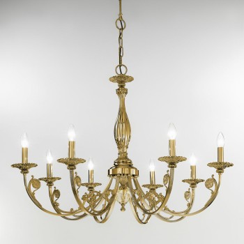 Candelabru PISANI alama antichizata Kolarz 0301.88.4, D101 cm, 8xE14