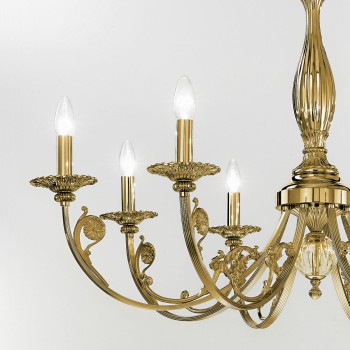 Candelabru PISANI alama antichizata Kolarz 0301.88.4, D101 cm, 8xE14