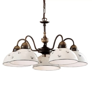 Candelabru NONNA alama antichizata Kolarz 731.85.16, D57 cm, 5xE27