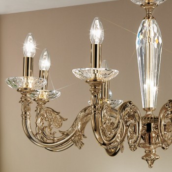Candelabru CONTARINI alama antichizata Kolarz 0299.88.4, D85 cm, 8xE14