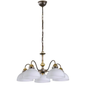 Candelabru NONNA alama antichizata Kolarz 731.85.53, D57 cm, 5xE27
