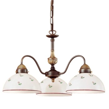 Candelabru NONNA alama antichizata Kolarz 731.83.69, D45 cm, 3xE27