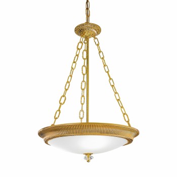 Candelabru MILORD placat cu aur de 24K francez Kolarz 0297.33.15, D50 cm, 3xE27