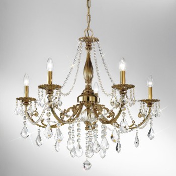 Candelabru PISANI PISANI CRYSTAL Kolarz 1301.85.4.SPT, D83 cm, 5xE14