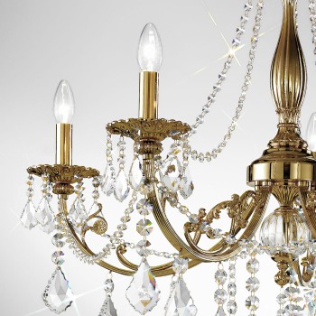 Candelabru PISANI PISANI CRYSTAL Kolarz 1301.85.4.SPT, D83 cm, 5xE14