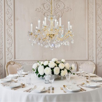 Candelabru MARIA LOUISE Kolarz 3149.88+4.3.KOT, D76 cm, 1xE14