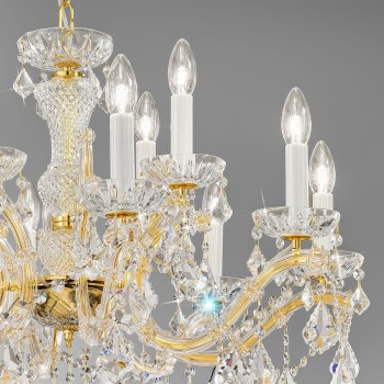 Candelabru MARIA LOUISE Kolarz 3149.88+4.3.KOT, D76 cm, 1xE14