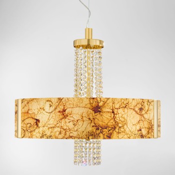 Lustra EMOZIONE Kolarz 0345.36.3.ME.AU.OKPT, D60 cm, 6xE27