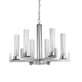 Lustra RAGGIO foita de argint Kolarz 6009.80650, D70 cm, 6xE14