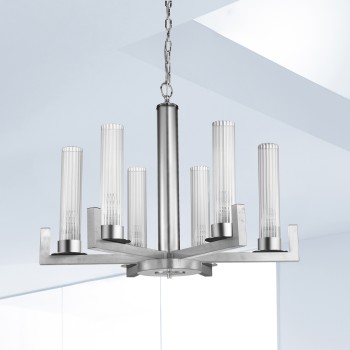 Lustra RAGGIO foita de argint Kolarz 6009.80650, D70 cm, 6xE14