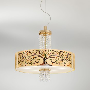 Lustra EMOZIONE Kolarz 0345.36.3.AL.MU.OKPT, D60 cm, 6xE27