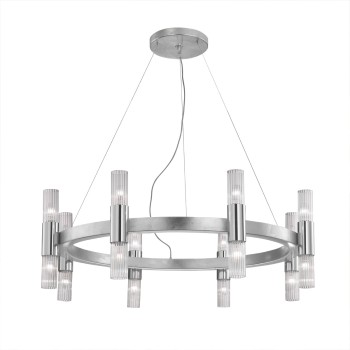 Lustra GIRO foita de argint Kolarz 6010.81650, D112.5 cm, 1xE14