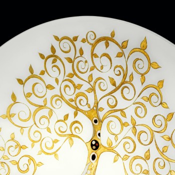 Lustra LUNA placat cu aur de 24K Kolarz 0392.35.3.AL.GO, D100 cm, 5xE27