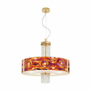 Lustra EMOZIONE Kolarz 0345.36.3.AQ.RV.OKPT, D60 cm, 6xE27