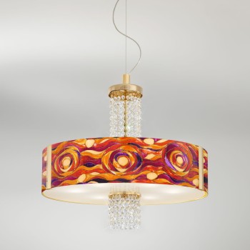 Lustra EMOZIONE Kolarz 0345.36.3.AQ.RV.OKPT, D60 cm, 6xE27