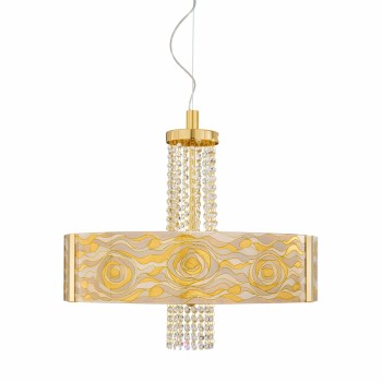Lustra EMOZIONE Kolarz 0345.36.3.AQ.CH.OKPT, D60 cm, 6xE27