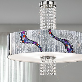 Lustra EMOZIONE Kolarz 0345.36.5.KI.AG.OKPT, D60 cm, 6xE27