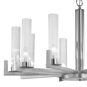 Lustra RAGGIO foita de argint Kolarz 6009.81050, D100 cm, 1xE14