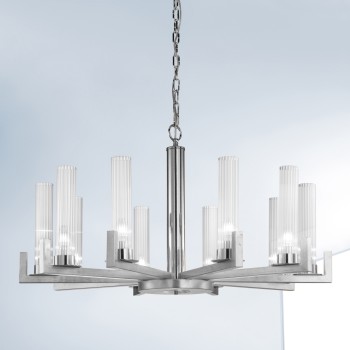Lustra RAGGIO foita de argint Kolarz 6009.81050, D100 cm, 1xE14
