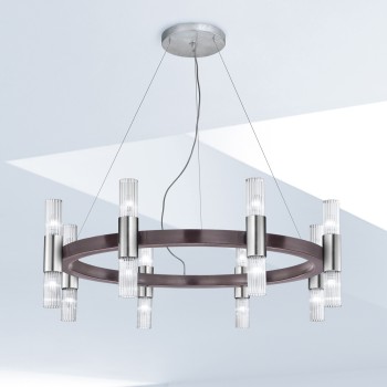 Lustra GIRO nichel Kolarz 6010.81660, D112.5 cm, 1xE14
