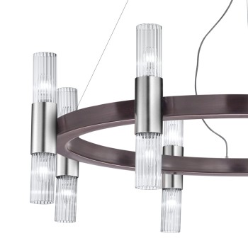 Lustra GIRO nichel Kolarz 6010.81660, D112.5 cm, 1xE14