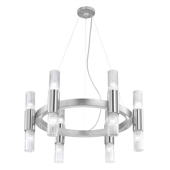 Lustra GIRO foita de argint Kolarz 6010.81250, D73 cm, 1xE14
