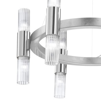 Lustra GIRO foita de argint Kolarz 6010.81250, D73 cm, 1xE14
