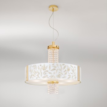 Lustra EMOZIONE Kolarz 0345.36.3.LI.WA.OKPT, D60 cm, 6xE27