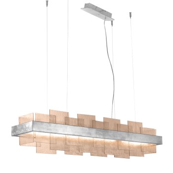 Lustra RETTANGOLO foita de argint Kolarz 6040.80151/FM