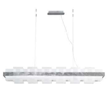 Lustra RETTANGOLO foita de argint Kolarz 6040.80150/W