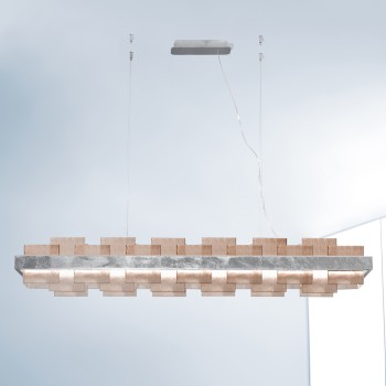 Lustra RETTANGOLO foita de argint Kolarz 6040.80150/FM