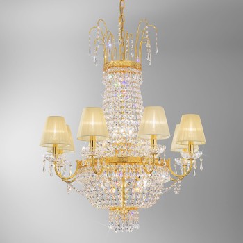 Lustra EMPIRE Kolarz 0418.88+8.3.SPT, D76 cm, 8xE27