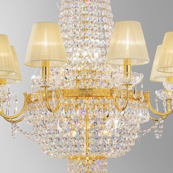 Lustra EMPIRE Kolarz 0418.88+8.3.SPT, D76 cm, 8xE27