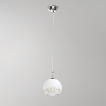 Pendul LUNA crom Kolarz 0392.31S.5.LI.WA, D20 cm, 1xE27