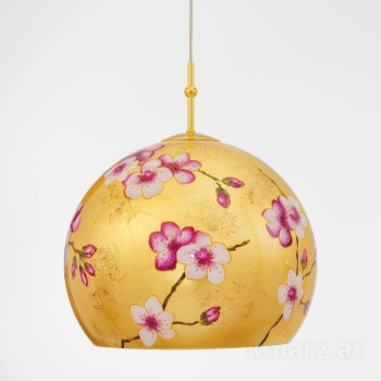Pendul LUNA placat cu aur de 24K Kolarz 0392.31M.3.PR.AU, D30 cm, 1xE27