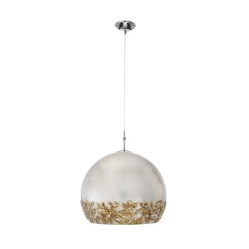 Pendul LUNA argintiu Kolarz 0392.31L.5.LI.SA, D40 cm, 1xE27