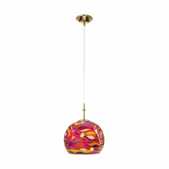 Pendul LUNA placat cu aur de 24K Kolarz 0392.31S.3.AQ.RV, D20 cm, 1xE27