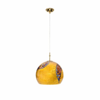 Pendul LUNA placat cu aur de 24K Kolarz 0392.31M.3.KI.AU, D30 cm, 1xE27