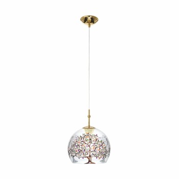 Pendul LUNA placat cu aur de 24K Kolarz 0392.31S.3.AL.MT, D20 cm, 1xE27