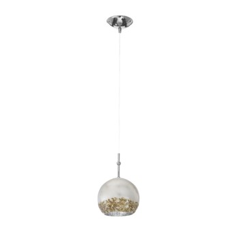 Pendul LUNA crom Kolarz 0392.31S.5.LI.SA, D20 cm, 1xE27