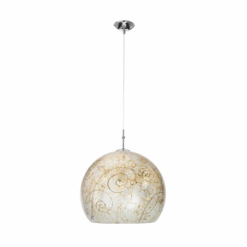 Pendul LUNA crom Kolarz 0392.31L.5.ME.AG, D40 cm, 1xE27