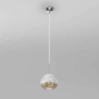 Pendul LUNA crom Kolarz 0392.31S.5.LI.SA, D20 cm, 1xE27