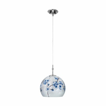 Pendul LUNA crom Kolarz 0392.31S.5.PR.AG, D20 cm, 1xE27