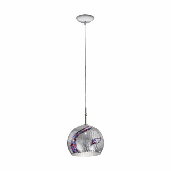 Pendul LUNA crom Kolarz 0392.31S.5.KI.AG, D20 cm, 1xE27