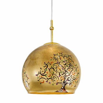 Pendul LUNA placat cu aur de 24K Kolarz 0392.31L.3.AL.MU, D40 cm, 1xE27