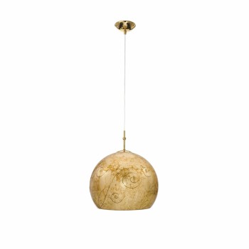 Pendul LUNA placat cu aur de 24K Kolarz 0392.31M.3.ME.AU, D30 cm, 1xE27