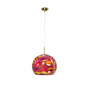 Pendul LUNA placat cu aur de 24K Kolarz 0392.31M.3.AQ.RV, D30 cm, 1xE27